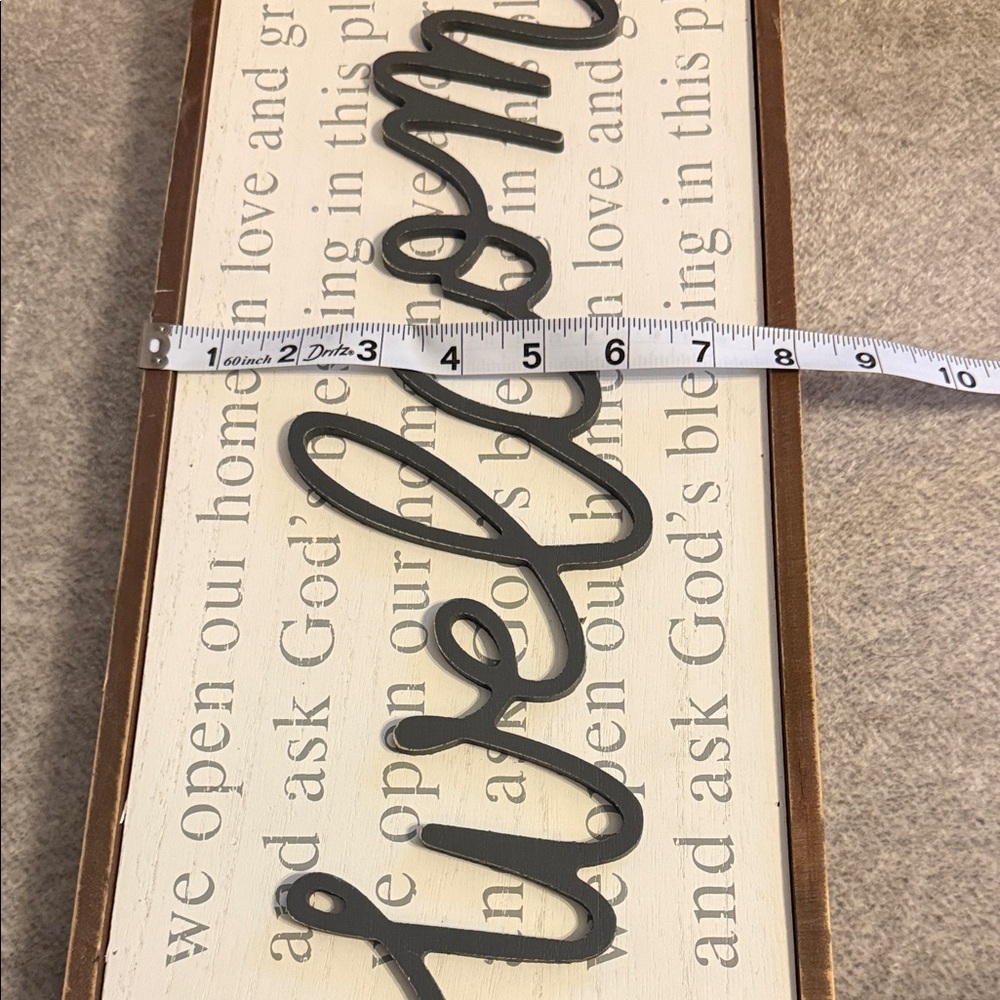 Farmhouse We Open Our Home in Love & Grace Framed Wall Sign Christian Home Decor - Picture 10 of 10